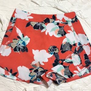 Bright multicolor skort